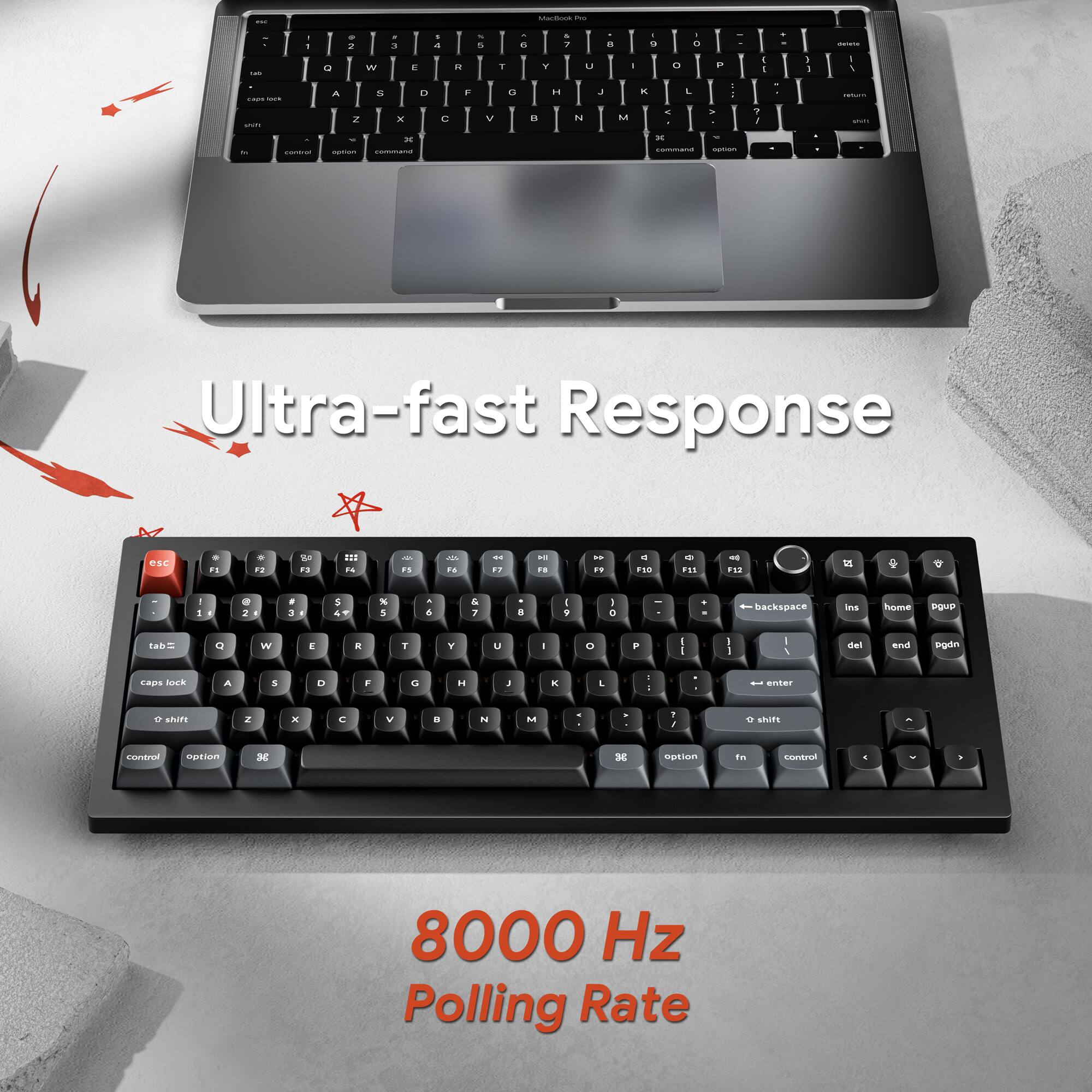 Keychron V10 Ultra 8K 75% Alice Ergonomic Wireless Mechanical