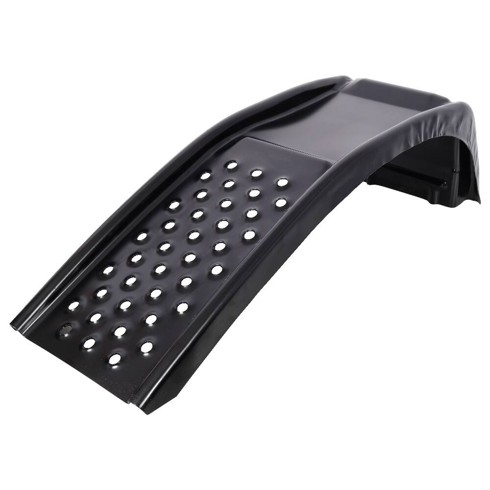 Angle. Ropilly - Ropilly Heavy Duty Solid Steel Car Ramps 8000 LBS Auto Service Ramps for Truck SUV Oil Change 2 Pack Black.