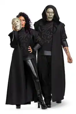 Disguise - Harry Potter Death Eater Deluxe Adult Costume | Large/ X-Large - Black