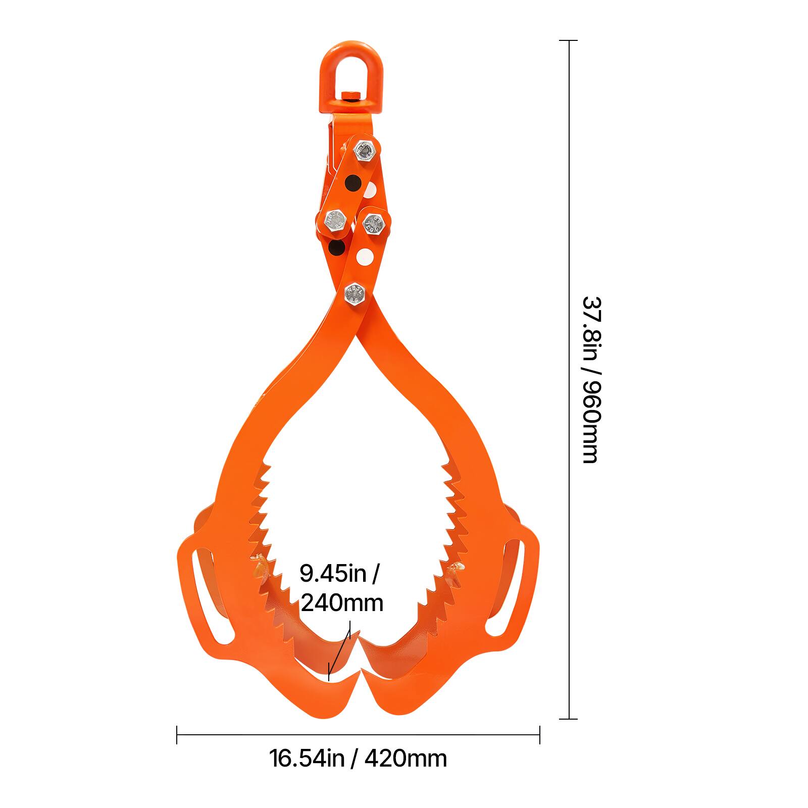 37.8in / 960mm  
9.45in / 240mm  
16.54in / 420mm