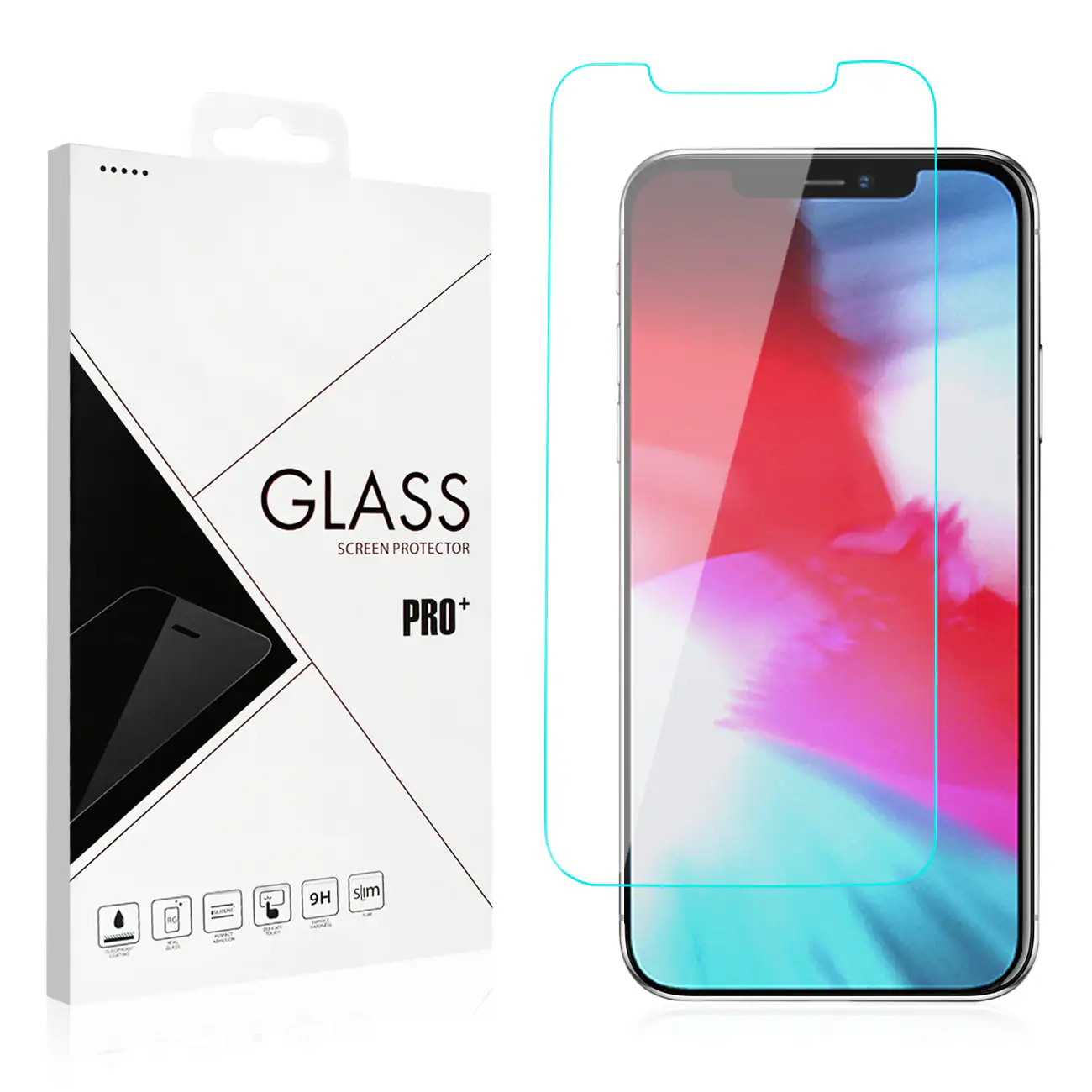 GLASS SCREEN PROTECTOR PRO+  
9H  
Slim