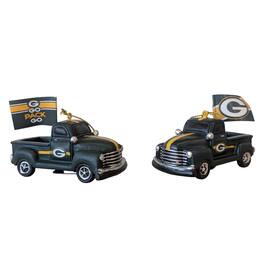 Evergreen Enterprises - Green Bay Packers Hangable 3" Rally Truck Two-Piece Statue Set - Multicolor