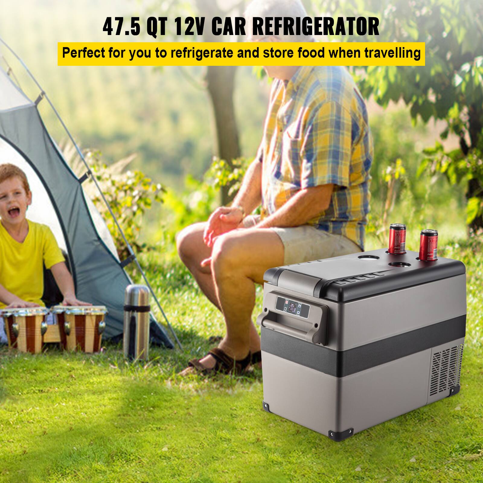 47.5 QT 12V CAR REFRIGERATOR
Perfect for you to refrigerate and store food when travelling.