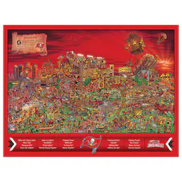 YouTheFan - Tampa Bay Buccaneers 500-Piece Joe Journeyman Puzzle - Multicolor