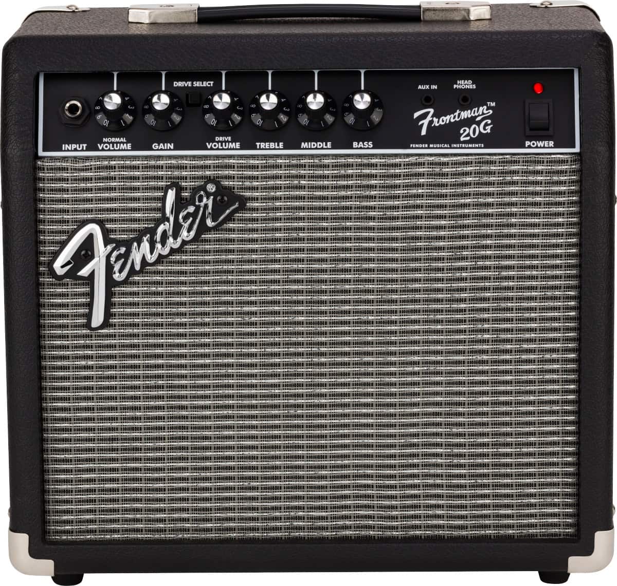 Front. Fender - Frontman 20G RMS Power Electric Guitar Amplifier.