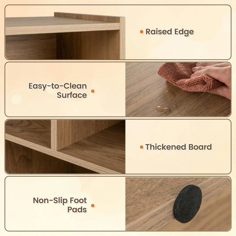 - Raised Edge
- Easy-to-Clean Surface
- Thickened Board
- Non-Slip Foot Pads