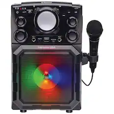 - Bluetooth
- ON/OFF
- LIGHTS
- BLUETOOTH
- AUX IN
- MASTER VOLUME
- ECHO
- MIC 1 VOLUME
- MIC 1
- AUX IN
- USB DATA
- DC 5V 2A
- BALANCE
- LEFT
- RIGHT
- MIC 2 VOLUME
- MIC 2
- UNPAIR
- Karaoke USA