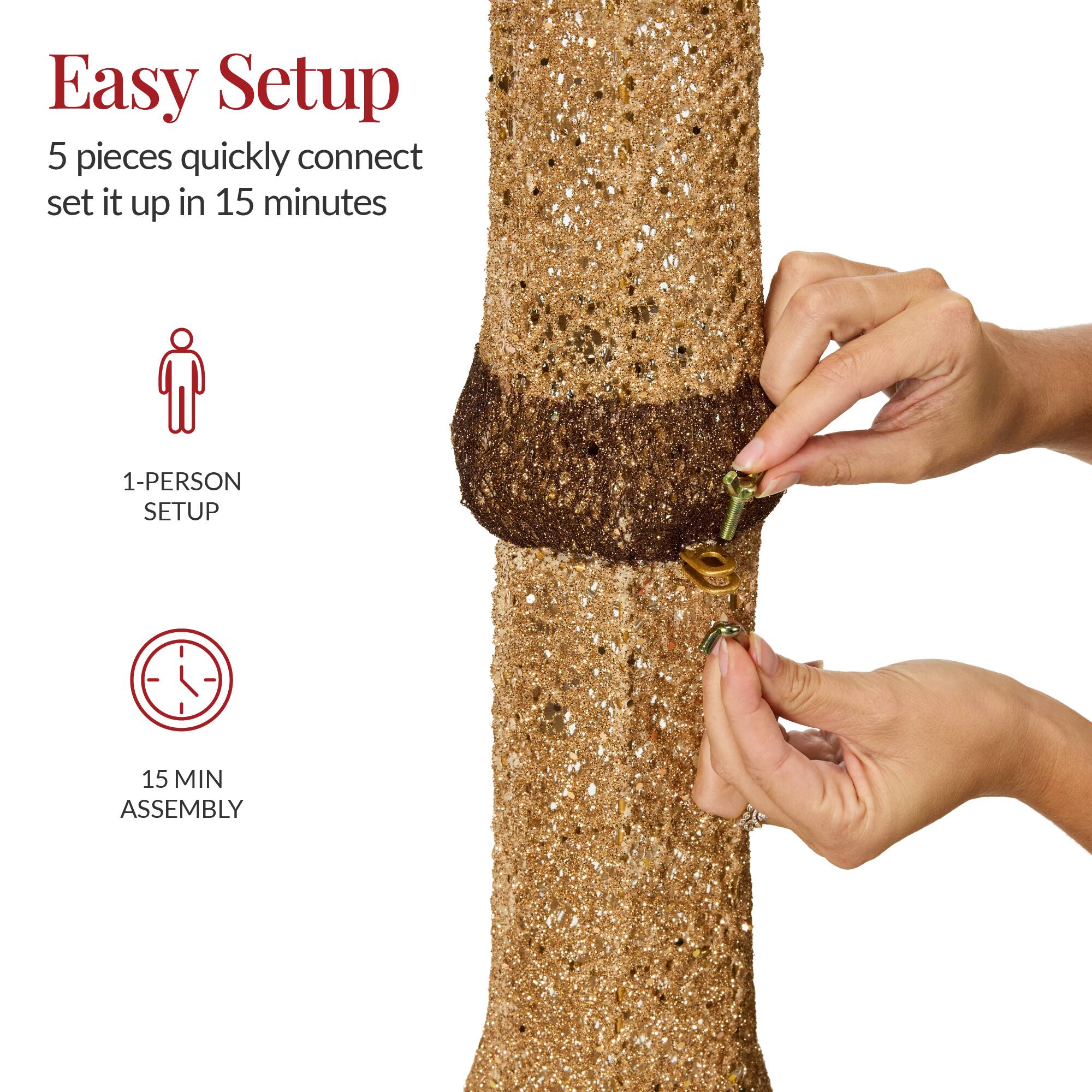 Easy Setup

5 pieces quickly connect  
set it up in 15 minutes

1-PERSON SETUP

15 MIN ASSEMBLY