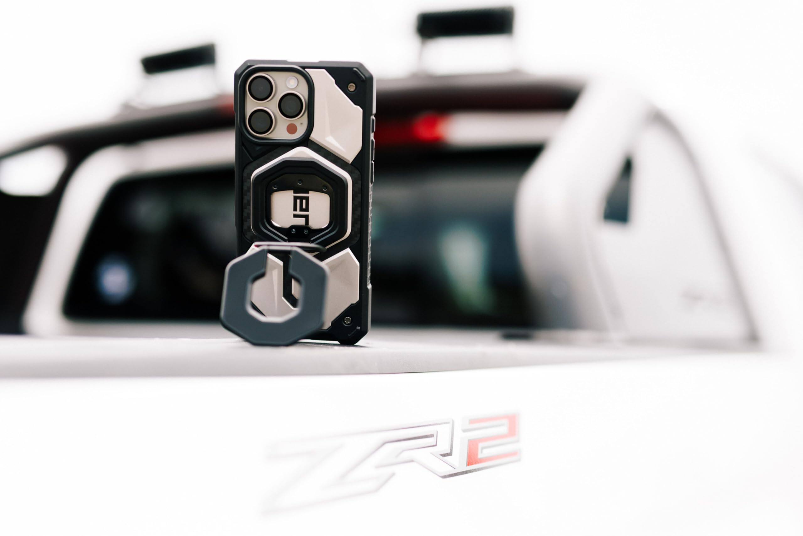 Alt View 2. UAG - Magnetic Ring Stand with Built-in Bottle Opener, Universal MagSafe Phone Grip & Stand - Aged Bronze.