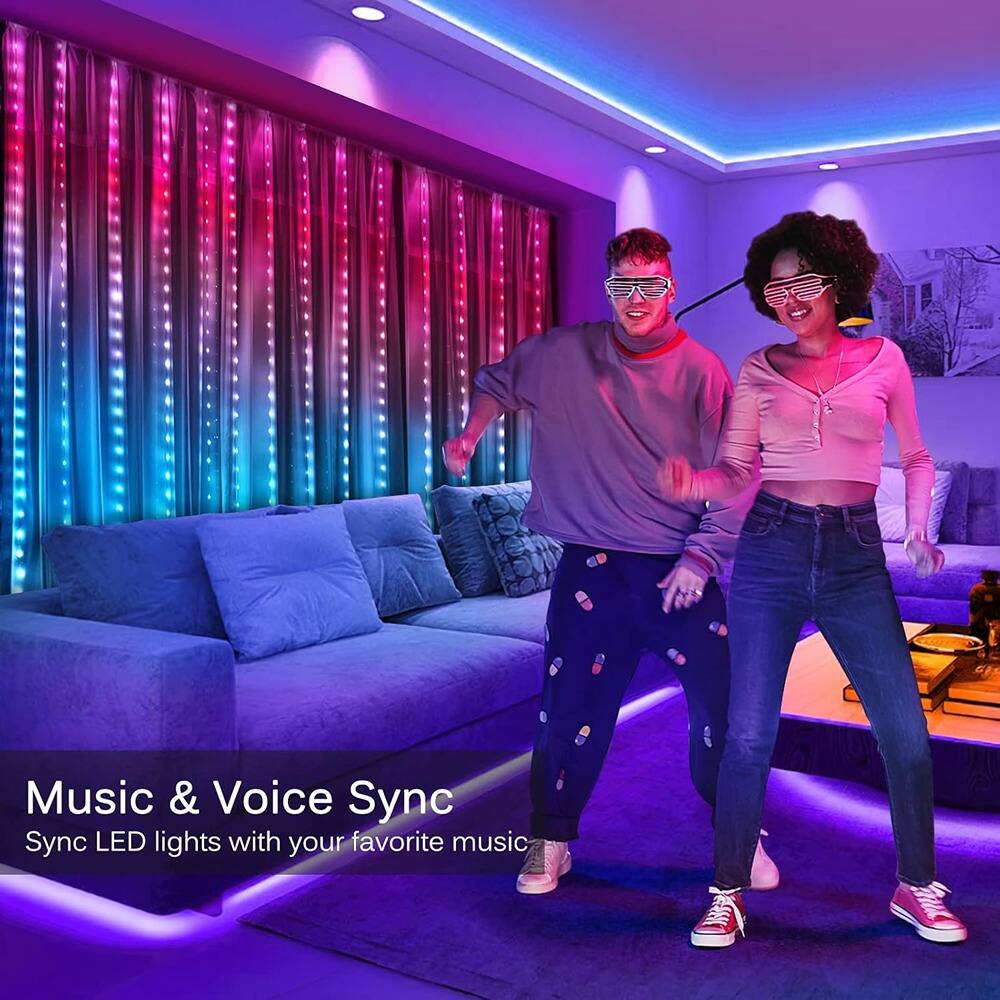 Music & Voice Sync  
Sync LED lights with your favorite music