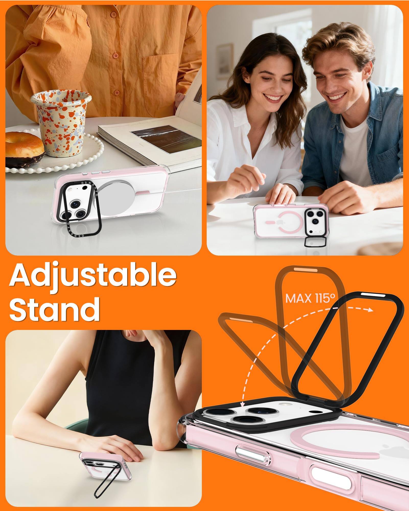 Adjustable Stand  
MAX 115°