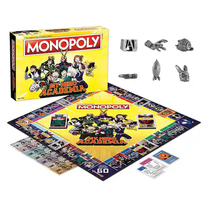 E a Raut-Dearing Piogemy Thaniting Cane.
MONOPOLY
MONOPOLY
MY HERO ACADEMIA
MONOPOLY
MY HERO ACADEMIA
20 RD
SO Ca 1ed WUE sod ST.
BR 100 s00 GO