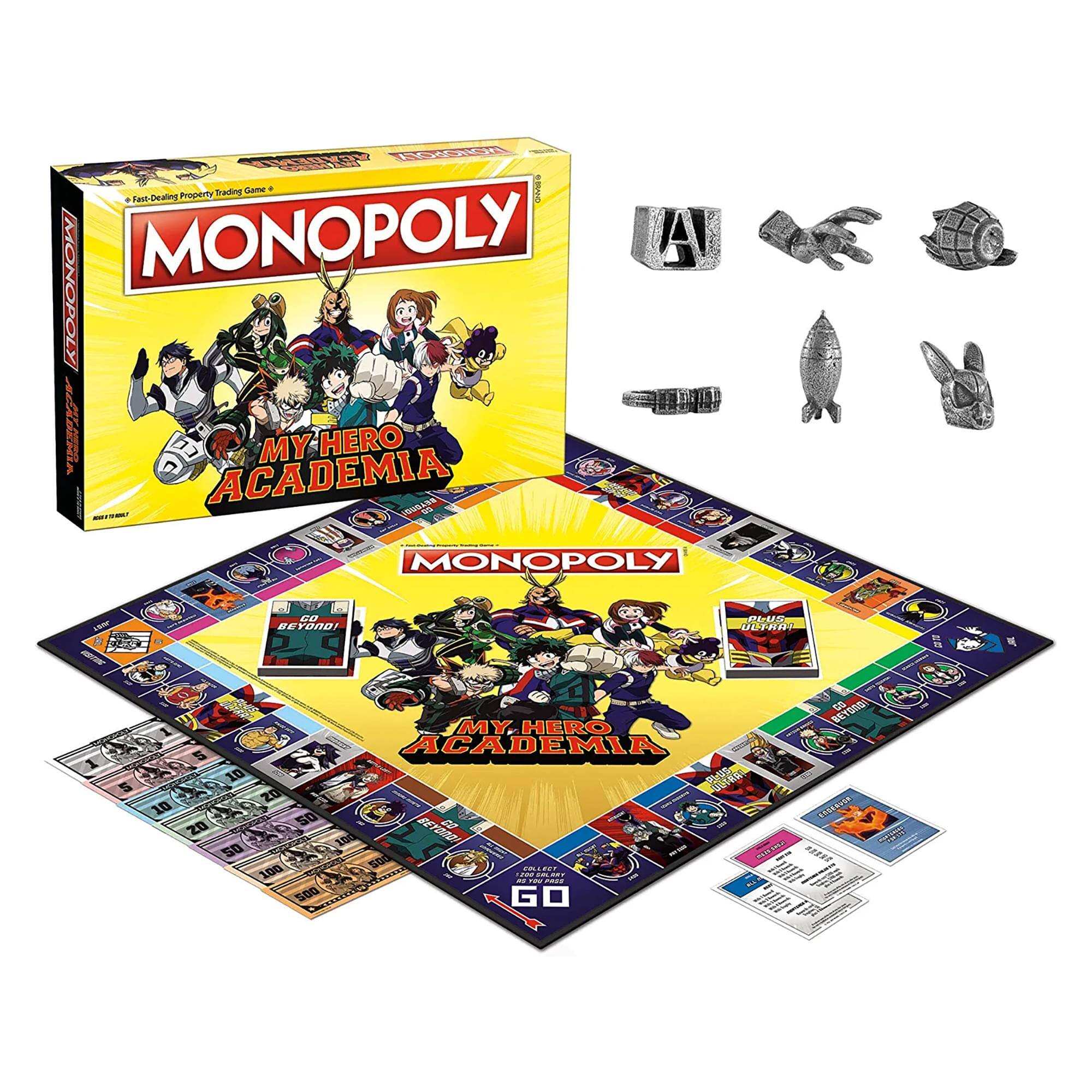 E a Raut-Dearing Piogemy Thaniting Cane.  
MONOPOLY  
MONOPOLY  
MY HERO ACADEMIA  
MONOPOLY  
MY HERO ACADEMIA  
20 RD  
SO Ca 1ed WUE sod ST.  
BR 100 s00 GO
