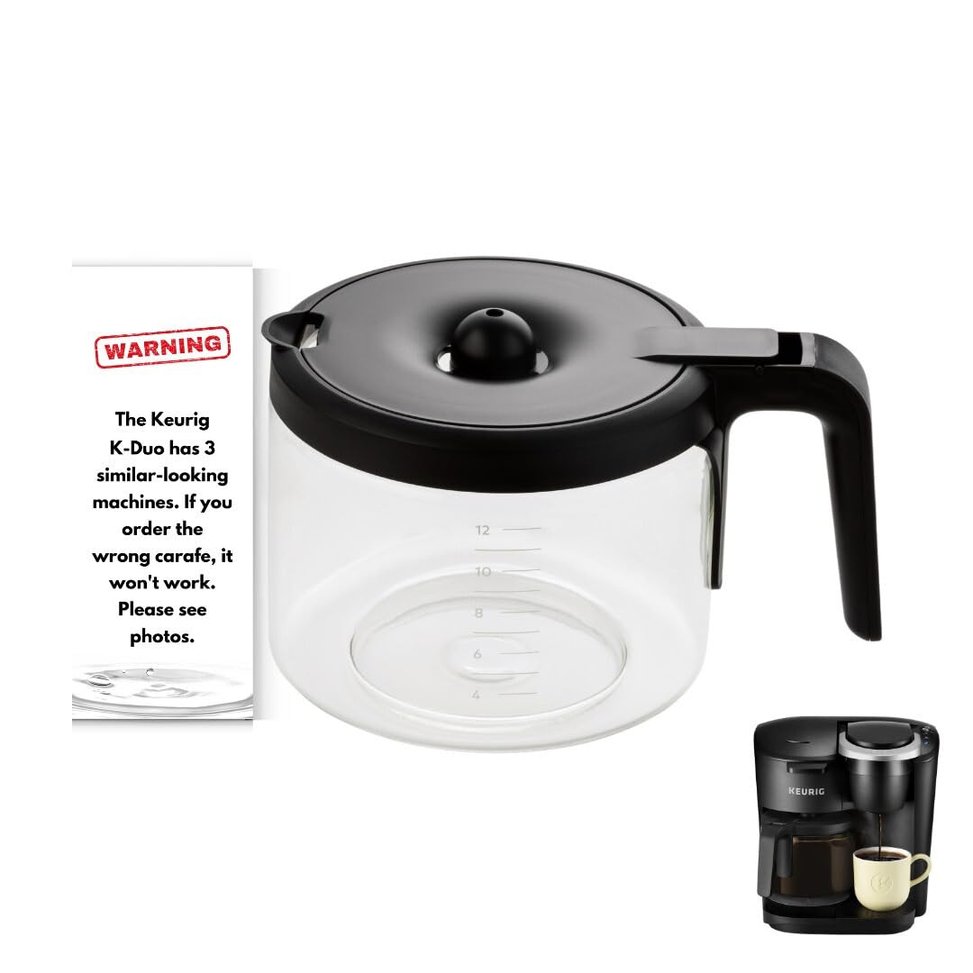 **WARNING**

The Keurig K-Duo has 3 similar-looking machines. If you order the wrong carafe, it won't work. Please see photos.