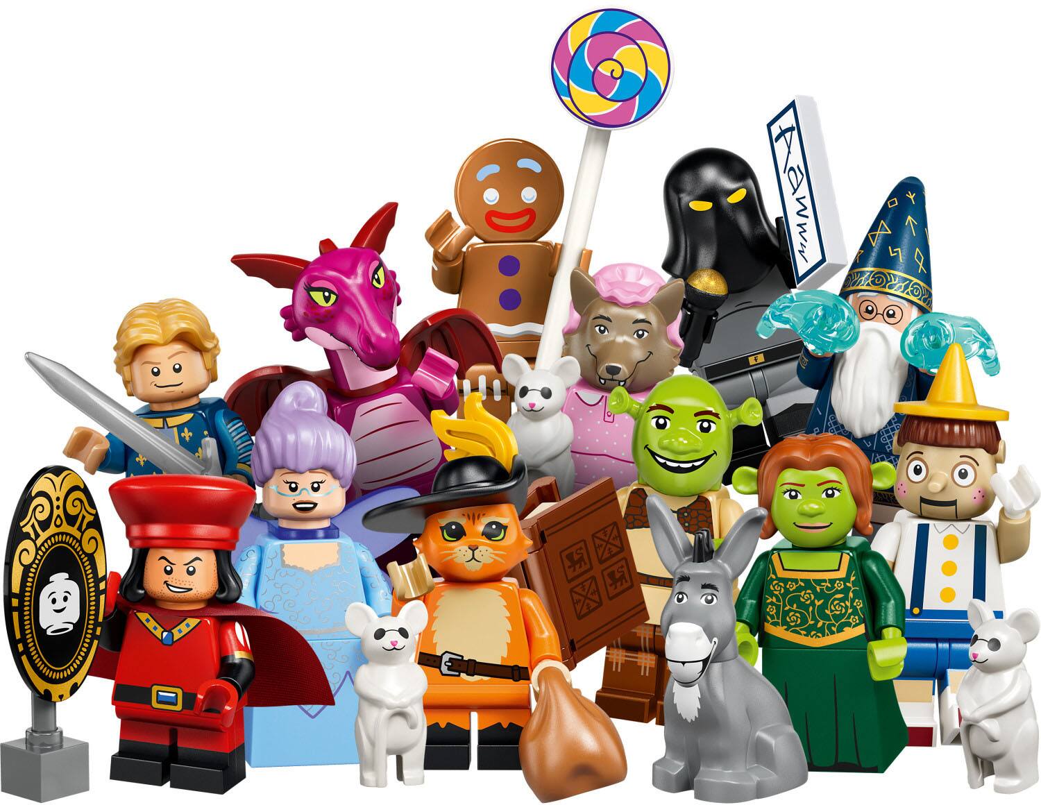 Angle. LEGO - Minifigures Shrek Series 6-Pack 66815.