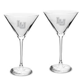 Jardine - Lamar Cardinals Two-Piece Traditional 10oz. Martini Glass Set - Multicolor