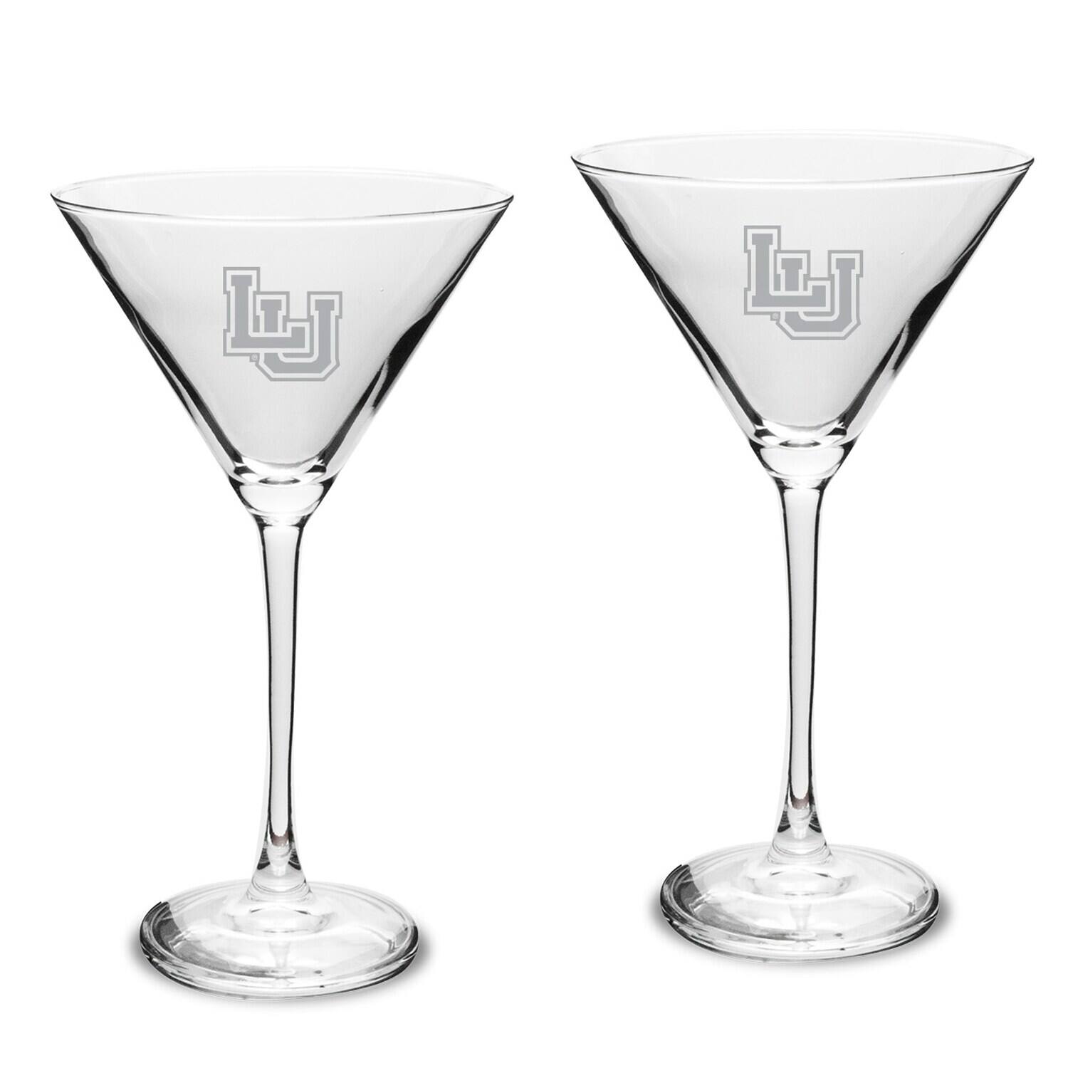 Front. Jardine - Lamar Cardinals Two-Piece Traditional 10oz. Martini Glass Set - Multicolor.