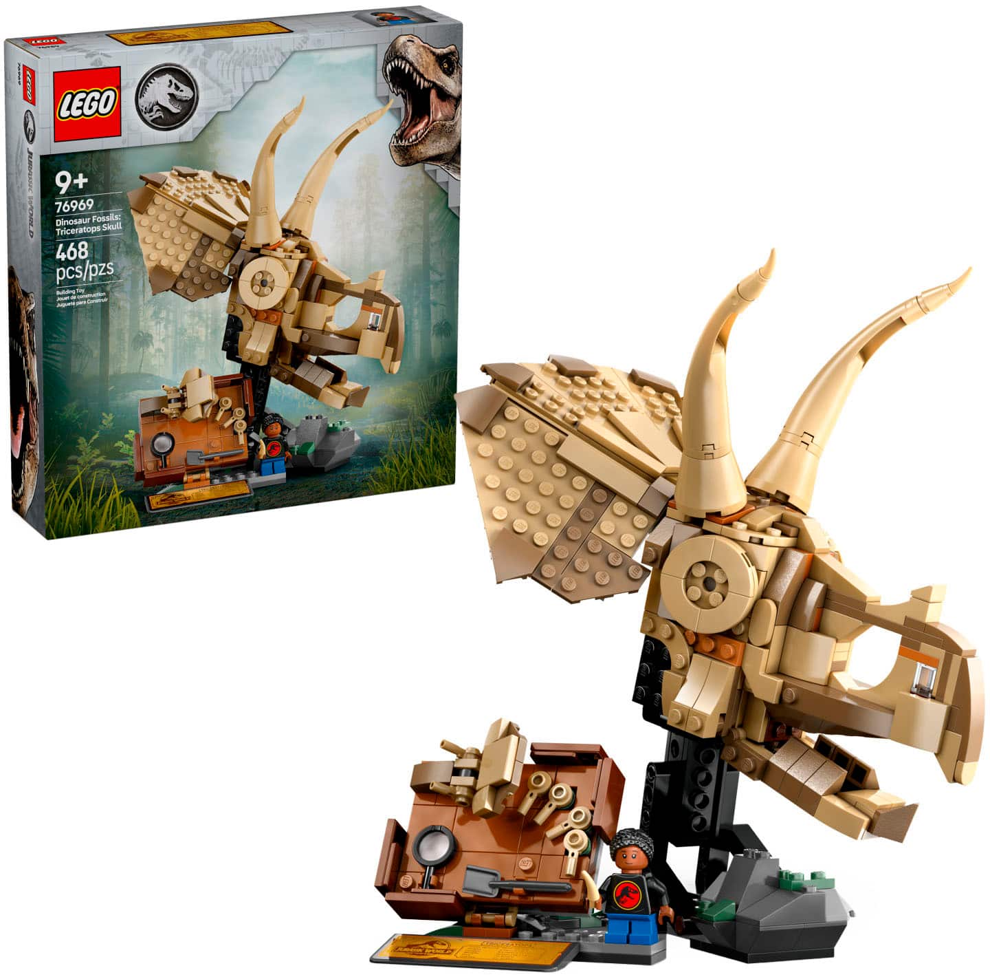 I have a Lego RMDA 9+ 76969 Dinosaur Fooskar Triceratops set with 468 pieces.