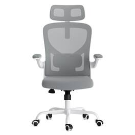 HTUTWOO - Ergonomic Office Chair, Home Office Desk Chair with Headrest with Armrests and Adjustable Lumbar Support for Office,Game - Gray