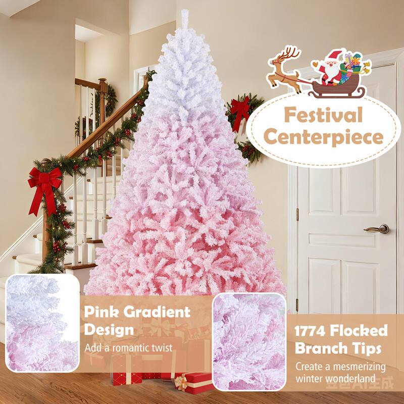 Festival Centerpiece

Pink Gradient Design
Add a romantic twist

1774 Flocked Branch Tips
Create a mesmerizing winter wonderland