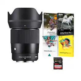 Sigma - 23mm F1.4 DC DN Contemporary Lens (Fujifilm X-Mount) Bundle