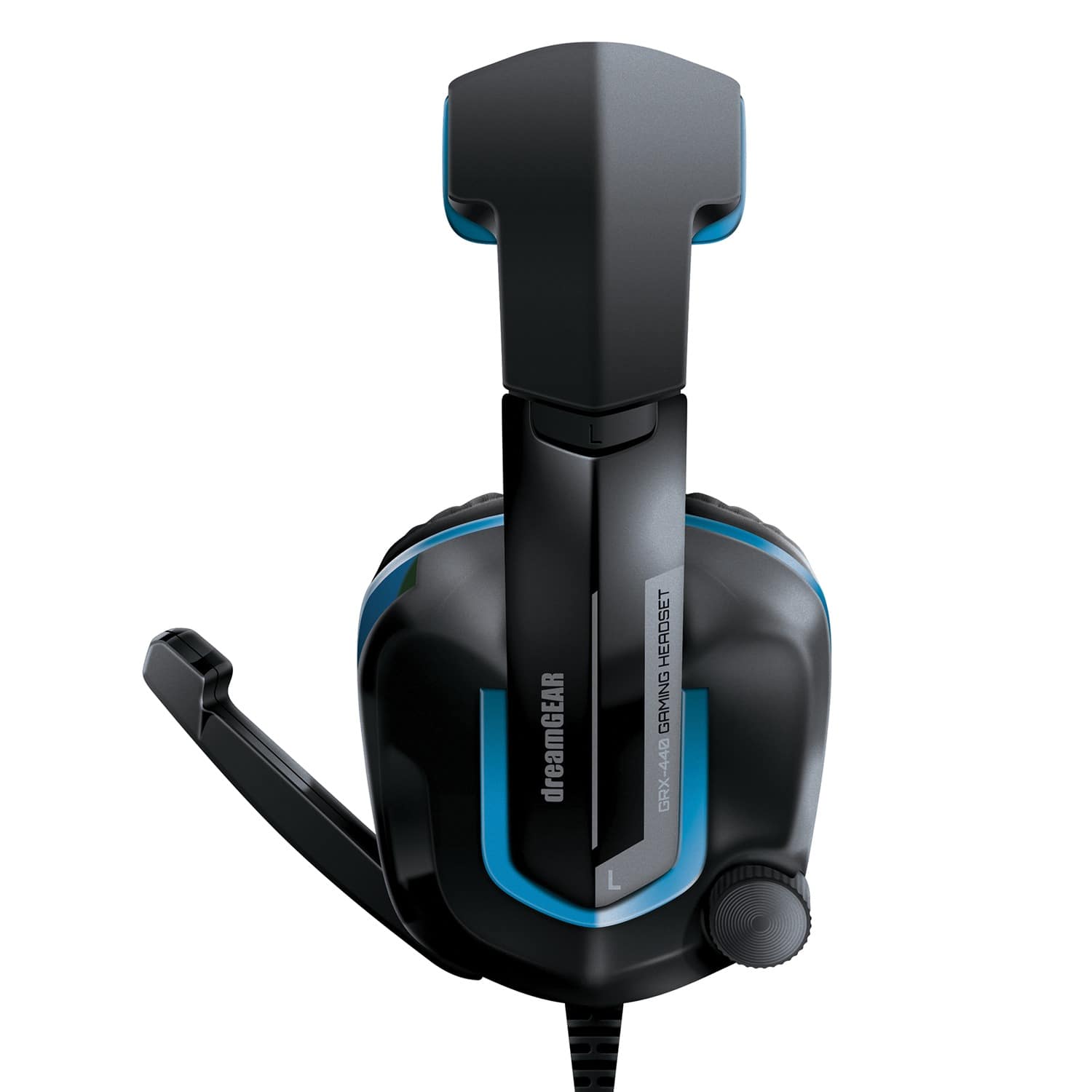 Wired Headset DreamGear GRX 440 with Boom Mic Blue: Black DGPS4