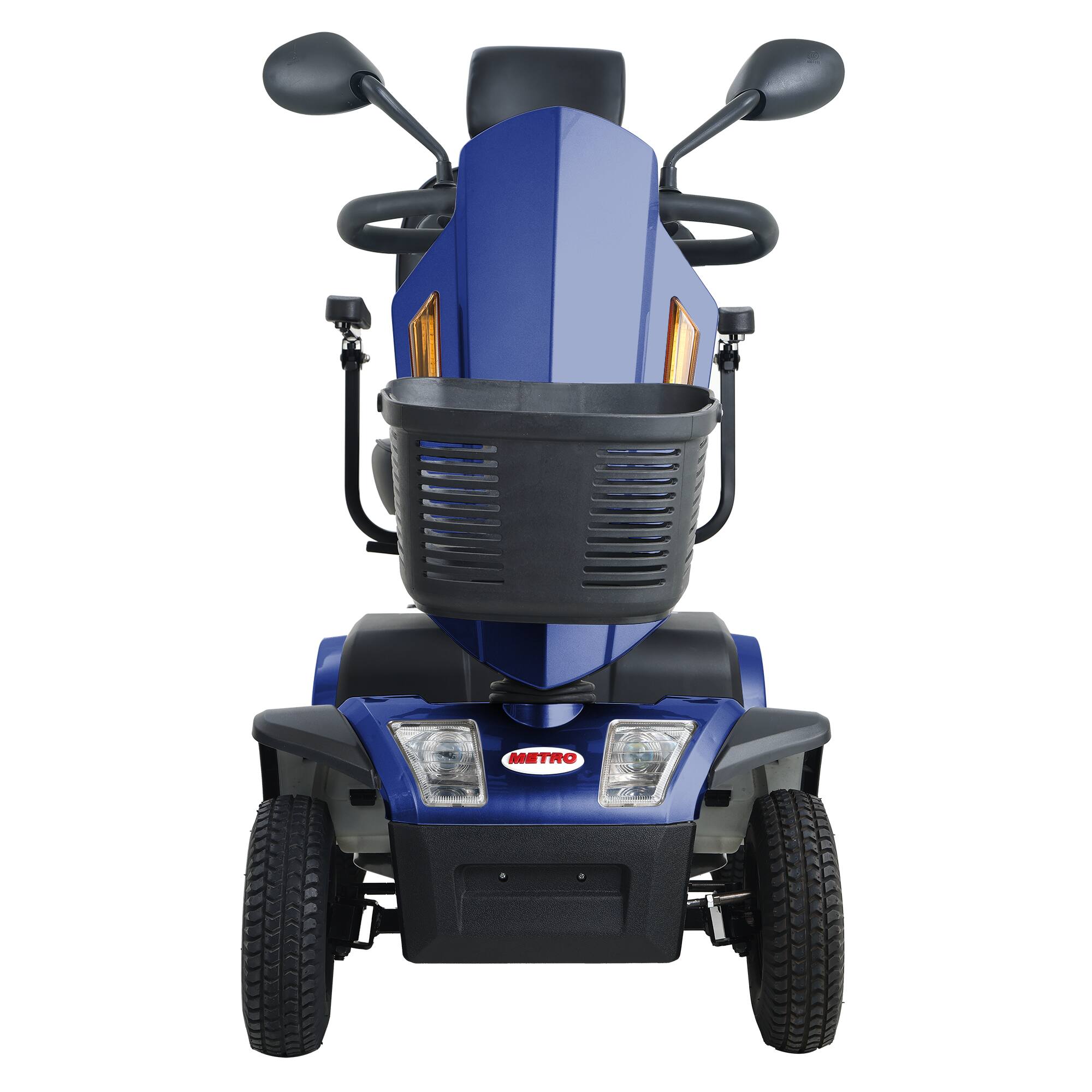 Angle. Loheer - Loheer Blue Heavy Duty Mobility Scooter Four Wheel Bariatric Medical Scooter for Adults - Blue.