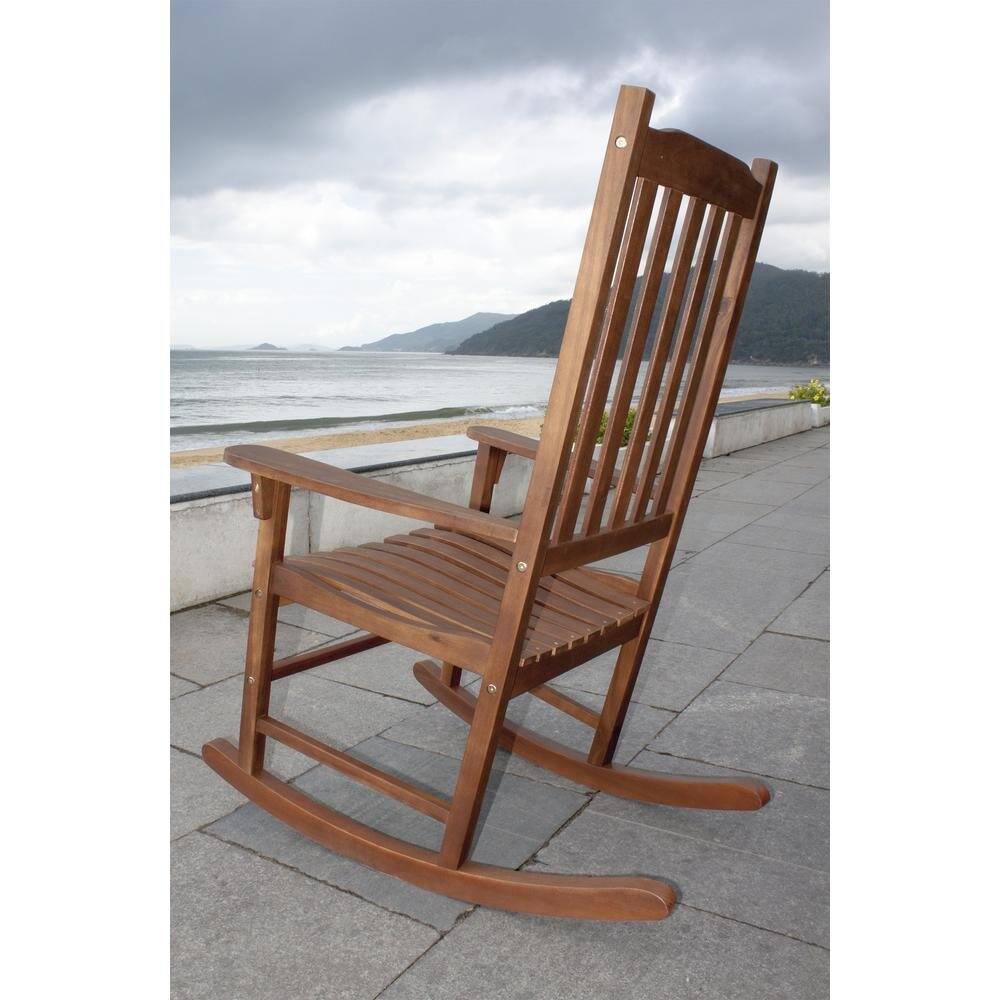 Alt View 1. Northbeam - Traditional Rocking Chair, Natural Stain - Brown.