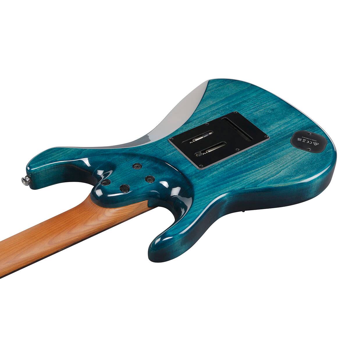 Alt View 6. Ibanez - Ibanez AZ Premium Series AZ447P1QM 7-String Electric Guitar, Cosmic Blue.