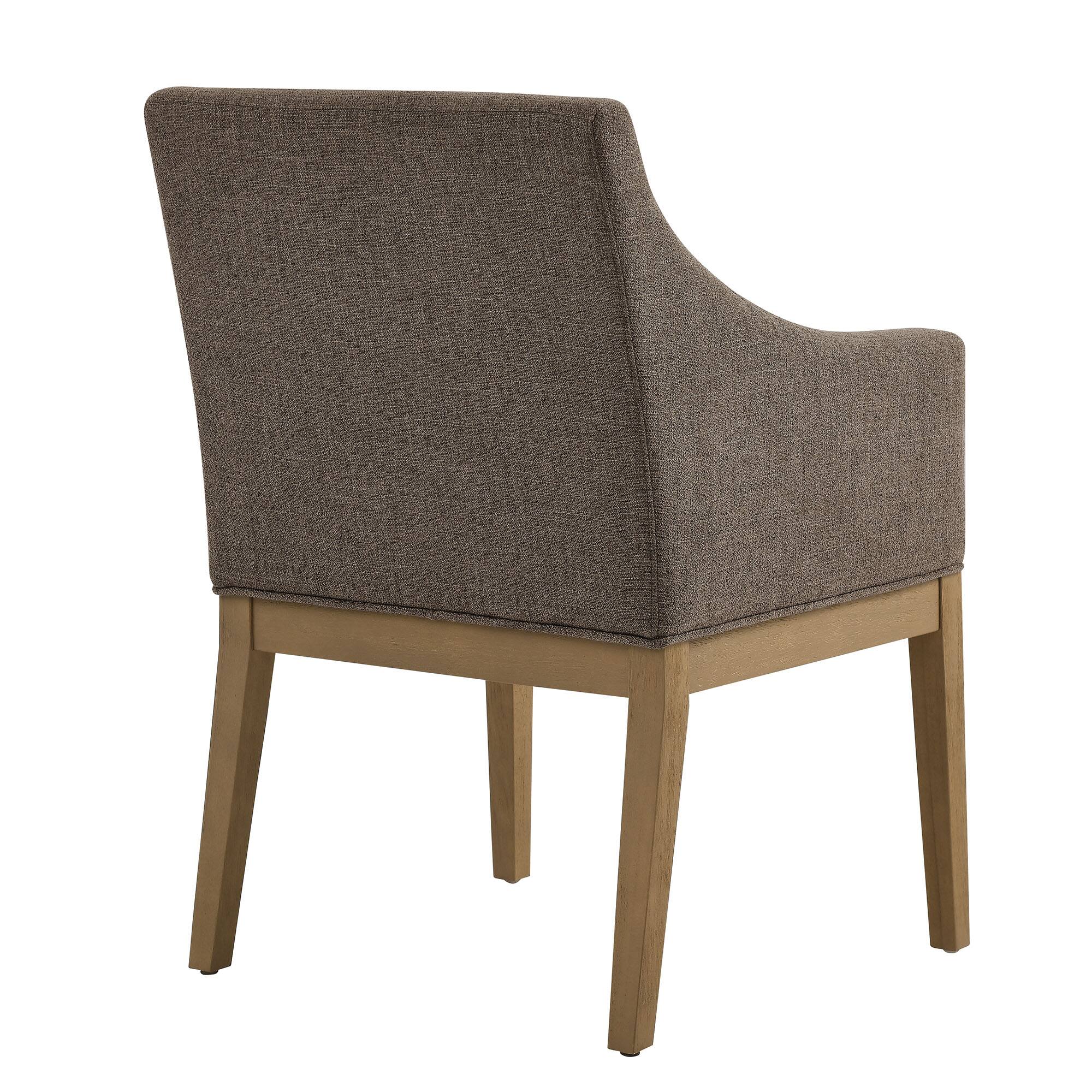 Alton Fabric Upholstered Dining Armchair by Modway - Mocha Natural