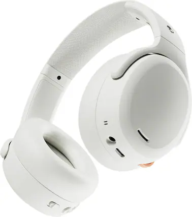 Front. Skullcandy - Crusher ANC 2 Over-the-Ear Noise Canceling Wireless Bluetooth Headphones - Bone.