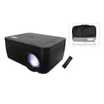 Naxa - 150" Home Theater LCD Projector & Carrying Case Combo with Built-In DVD Player - Black