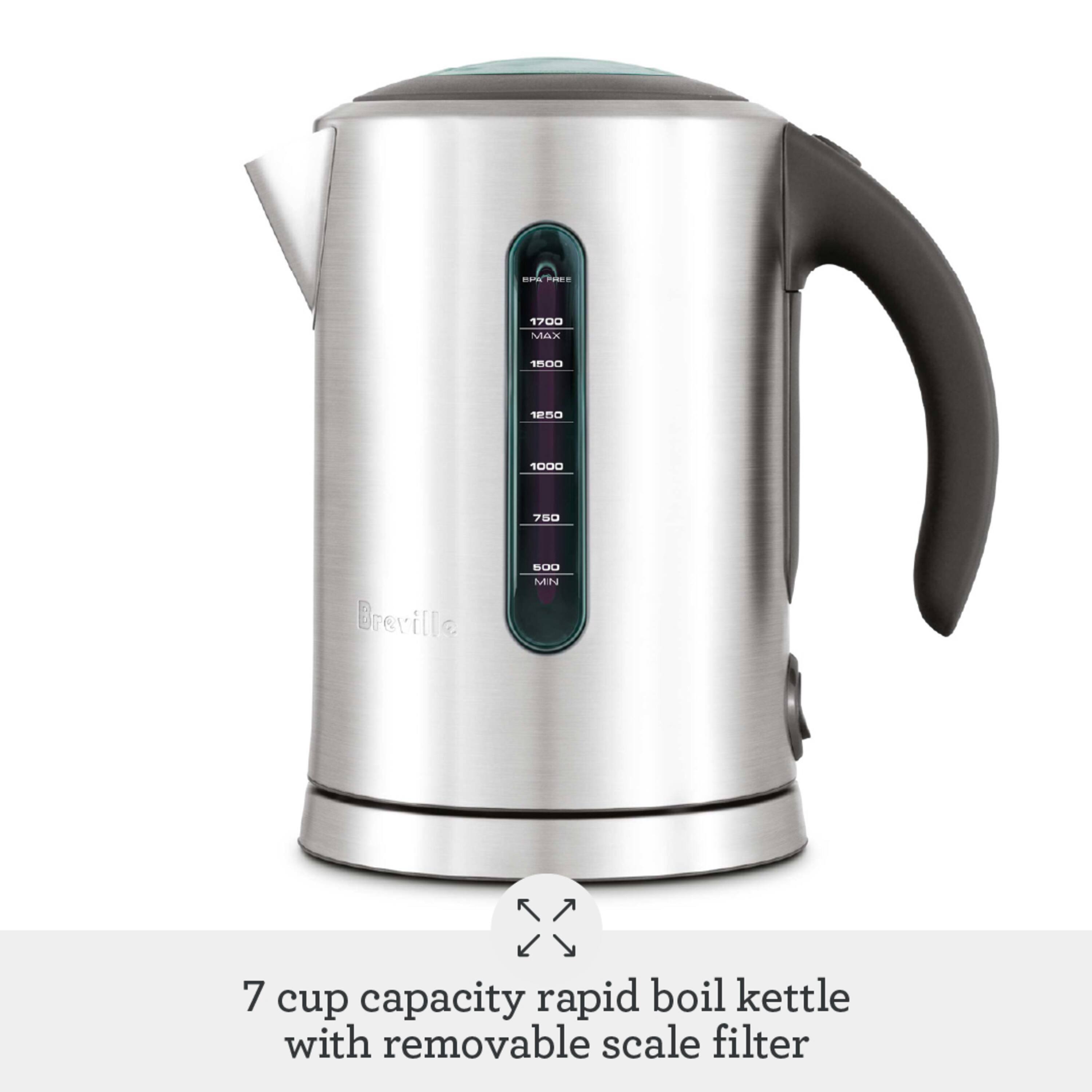- 2 170 MAX 1250 1000 7S Breville BRL MN 7 cup capacity rapid boil kettle with removable scale filter