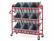 Alt View 2. RubberMaid - Rubbermaid 3-Shelf Metal Tote Picking Cart - Red.