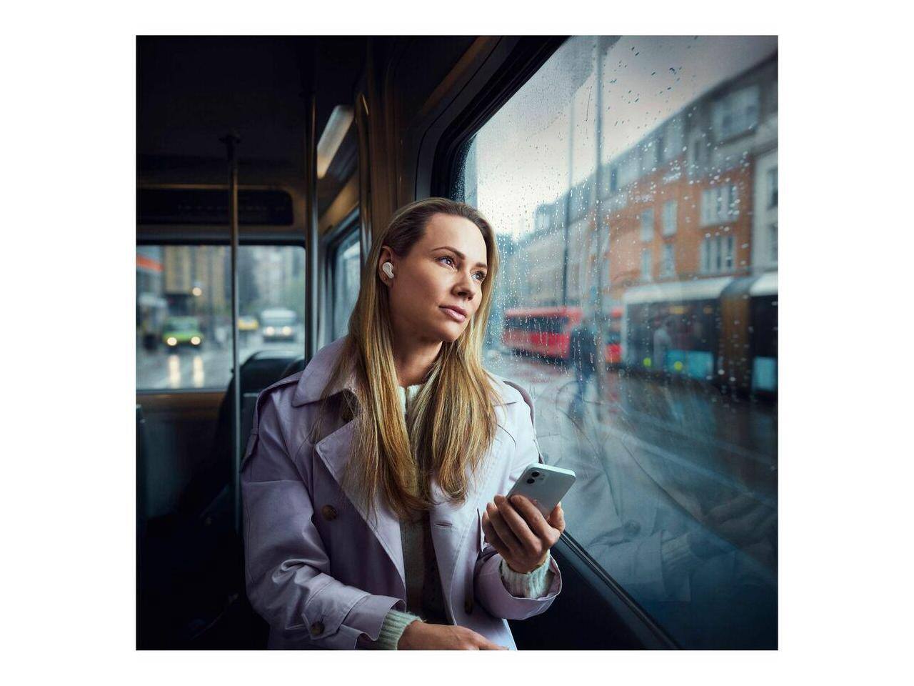 Alt View 2. EPOS - EPOS ADAPT E1 True Wireless Bluetooth Earbuds/Headphones - White - Blue.