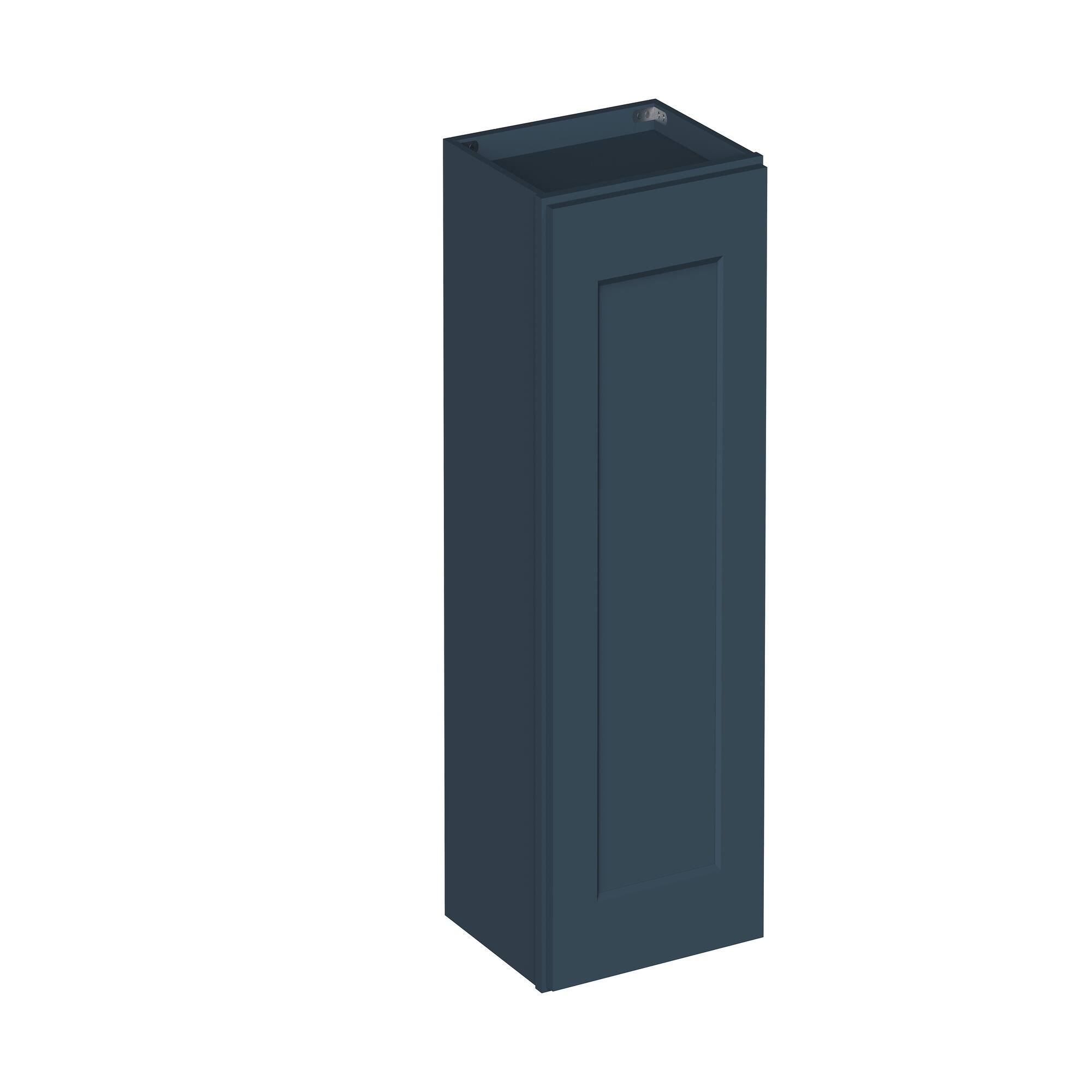 Angle. Boyel Living - 15-in W x 30-in H x 12-in D Shaker RTA Kitchen Wall Cabinet with Soft-Close - Charcoal Blue.
