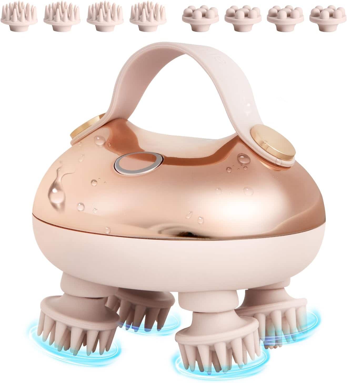 Front. Arboleaf - arboleaf Electric Scalp Massager, Waterproof Head Massager for Stress Relax, Hair Massage with 8 Removable Claws, Gift - Pink.