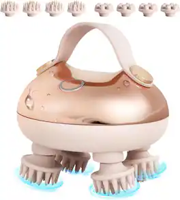 Arboleaf - Electric Scalp Massager, Waterproof Head Massager for Stress Relax, Hair Massage with 8 Removable Claws, Gift - Pink