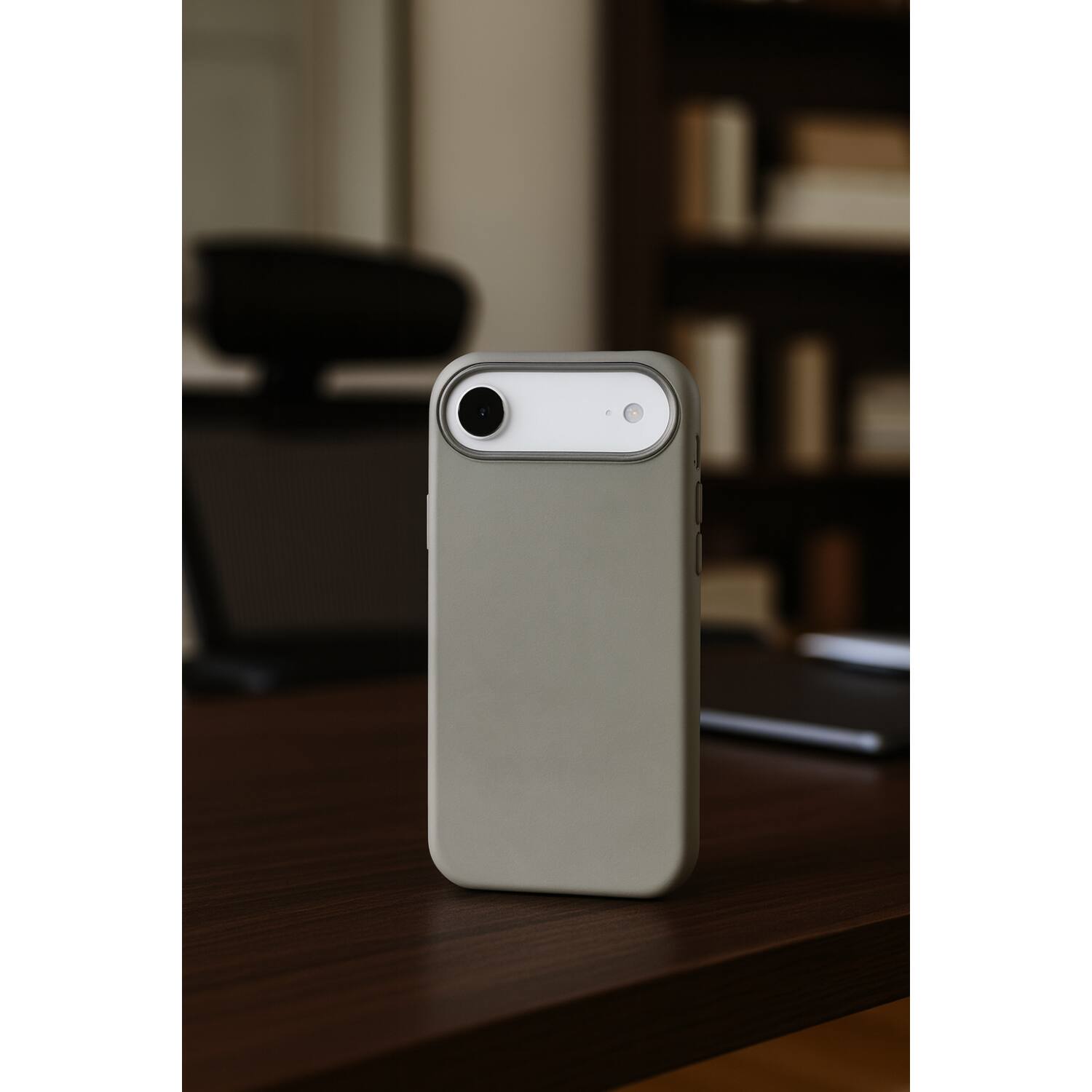Alt View 2. SaharaCase - Apple iPhone Air Vegan Leather Case | Compatible with Magsafe | Indy Series - Sand Gray.