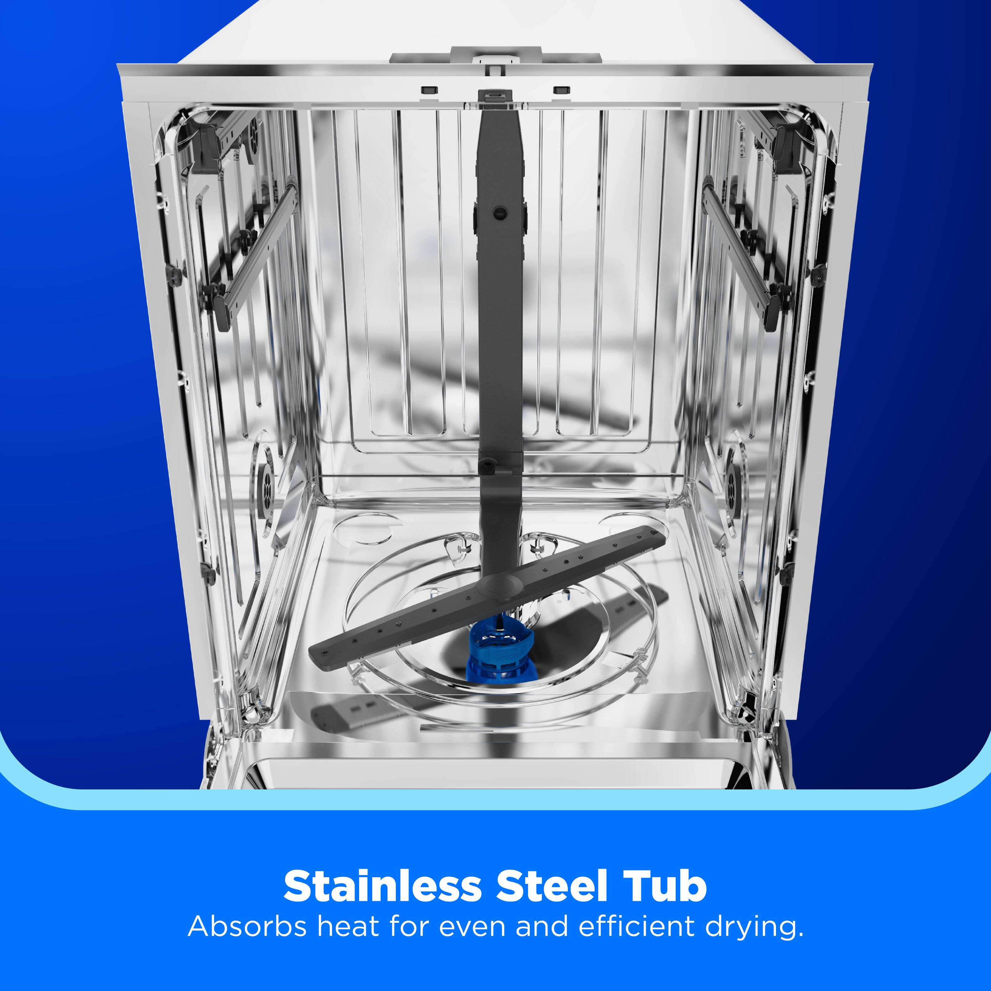 Stainless Steel Tub Absorbs heat for even and efficient drying.