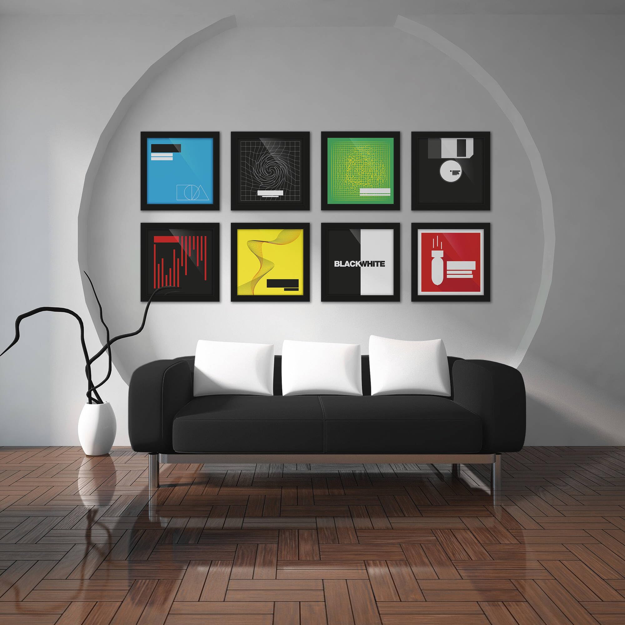 Alt View 9. Glorious - GLORIOUS 12" Vinyl Frame Set (3-Pack, Black) - Black.