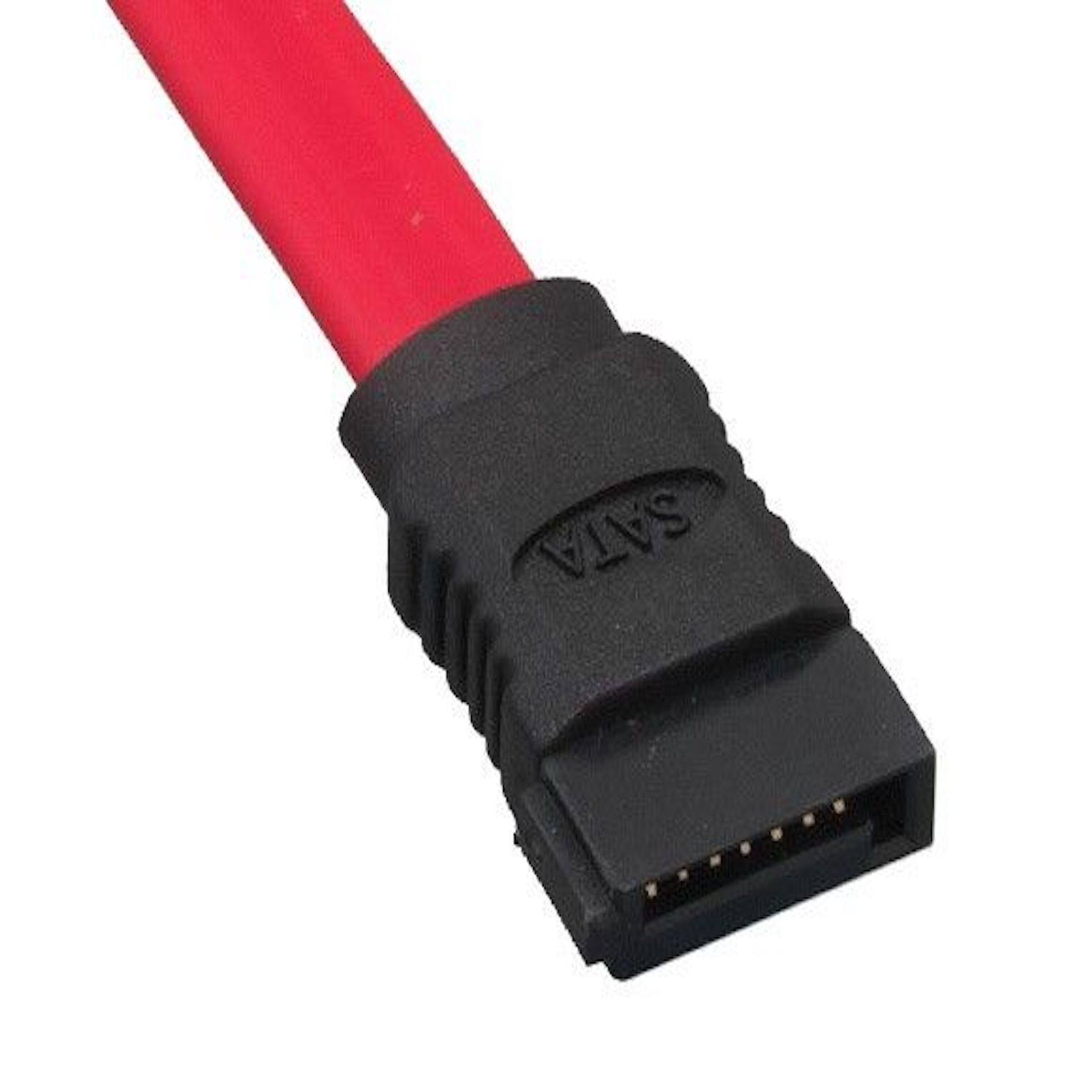 Angle. Sanoxy - 12in Slimline SATA to SATA Data with 4-Pin LP4 Power - Multi.