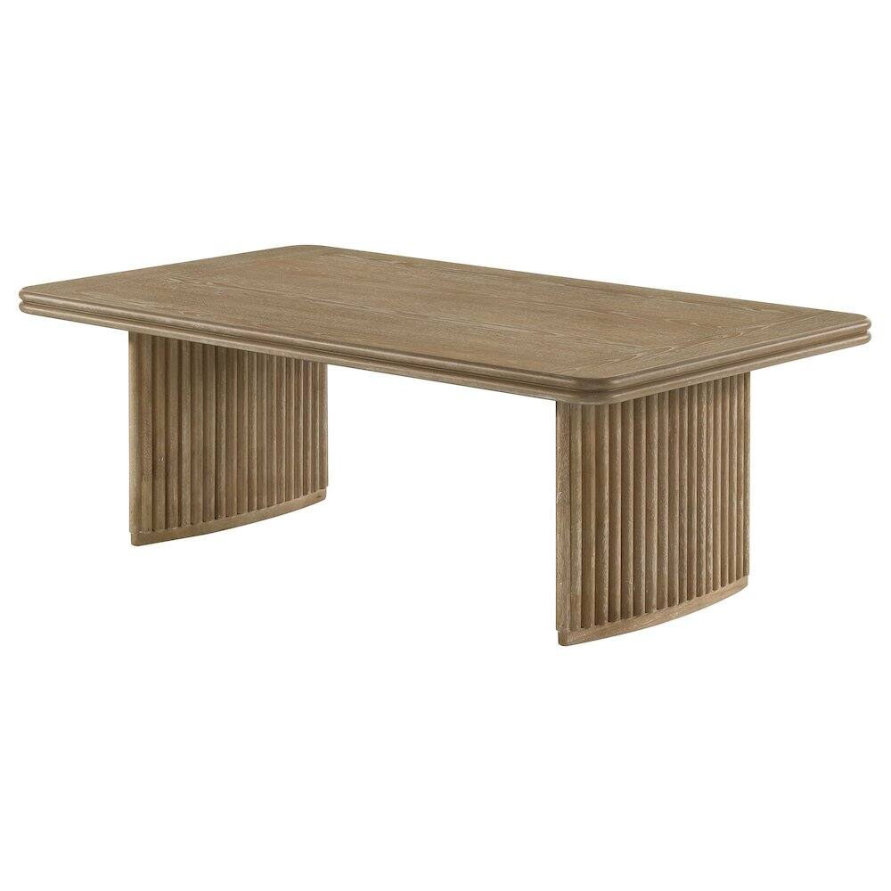 Left. Coaster Co. of America - Adina Rectangular Wood Coffee Table Distressed Light Brown - Distressed Light Brown.