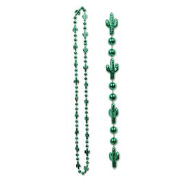 The Beistle Company - Cactus Beads (Pack of 12) - Green