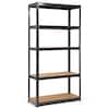Front. Winado - 43" x 18" x 71" 5 Tiers Heavy Duty Adjustable Storage Shelf Rack Organizer Metal Bookcase Shelving Unit for Garage Home - Black.