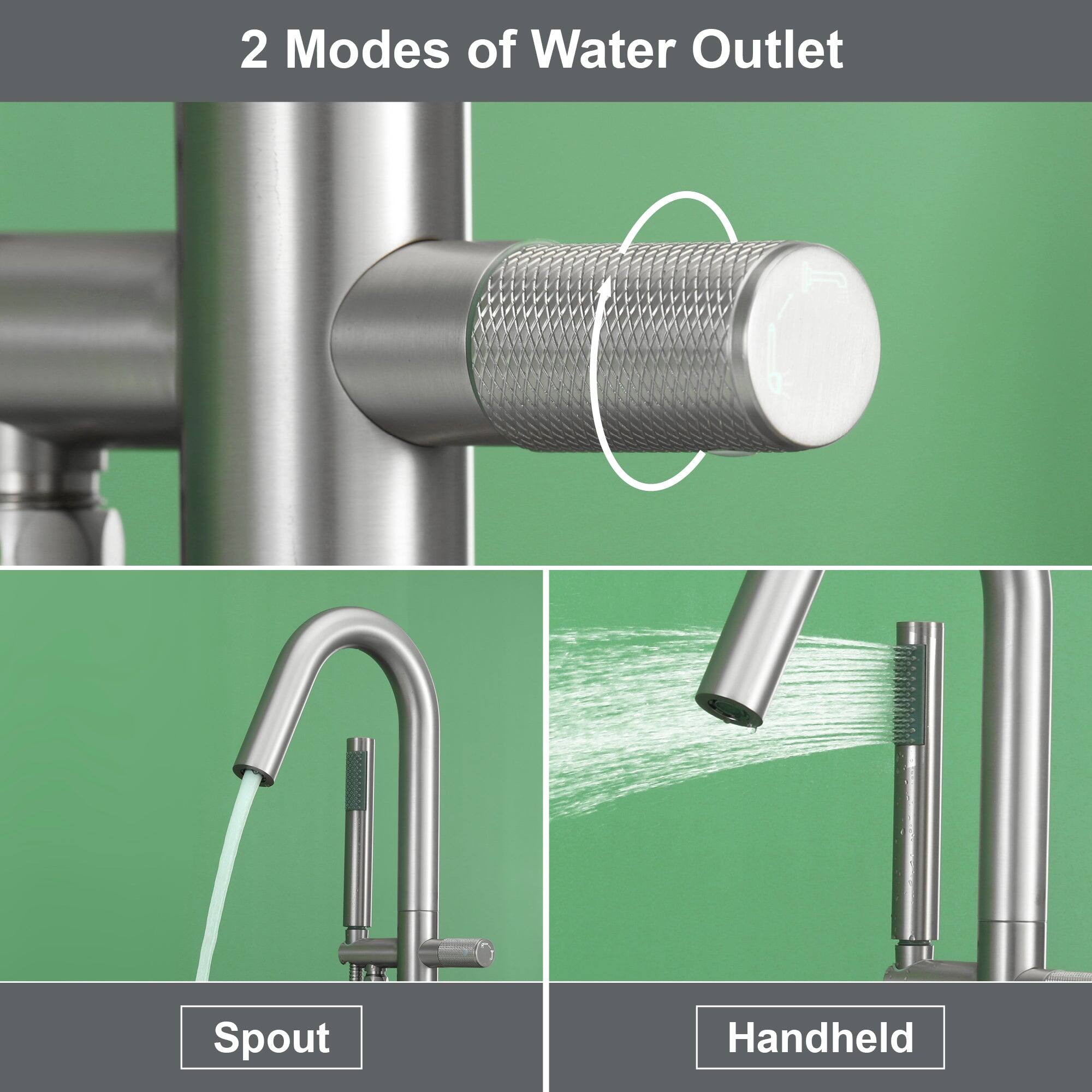 2 Modes of Water Outlet

Spout

Handheld