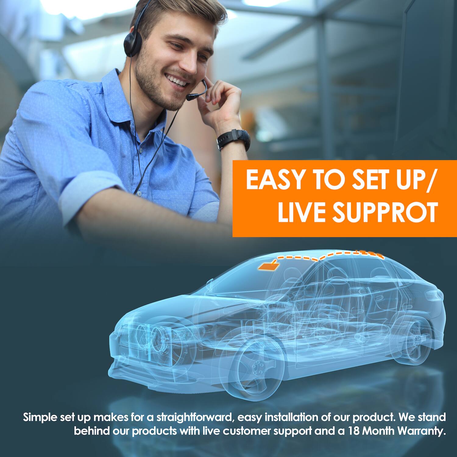 EASY TO SET UP / LIVE SUPPORT

Simple set up makes for a straightforward, easy installation of our product. We stand behind our products with live customer support and a 18 Month Warranty.
