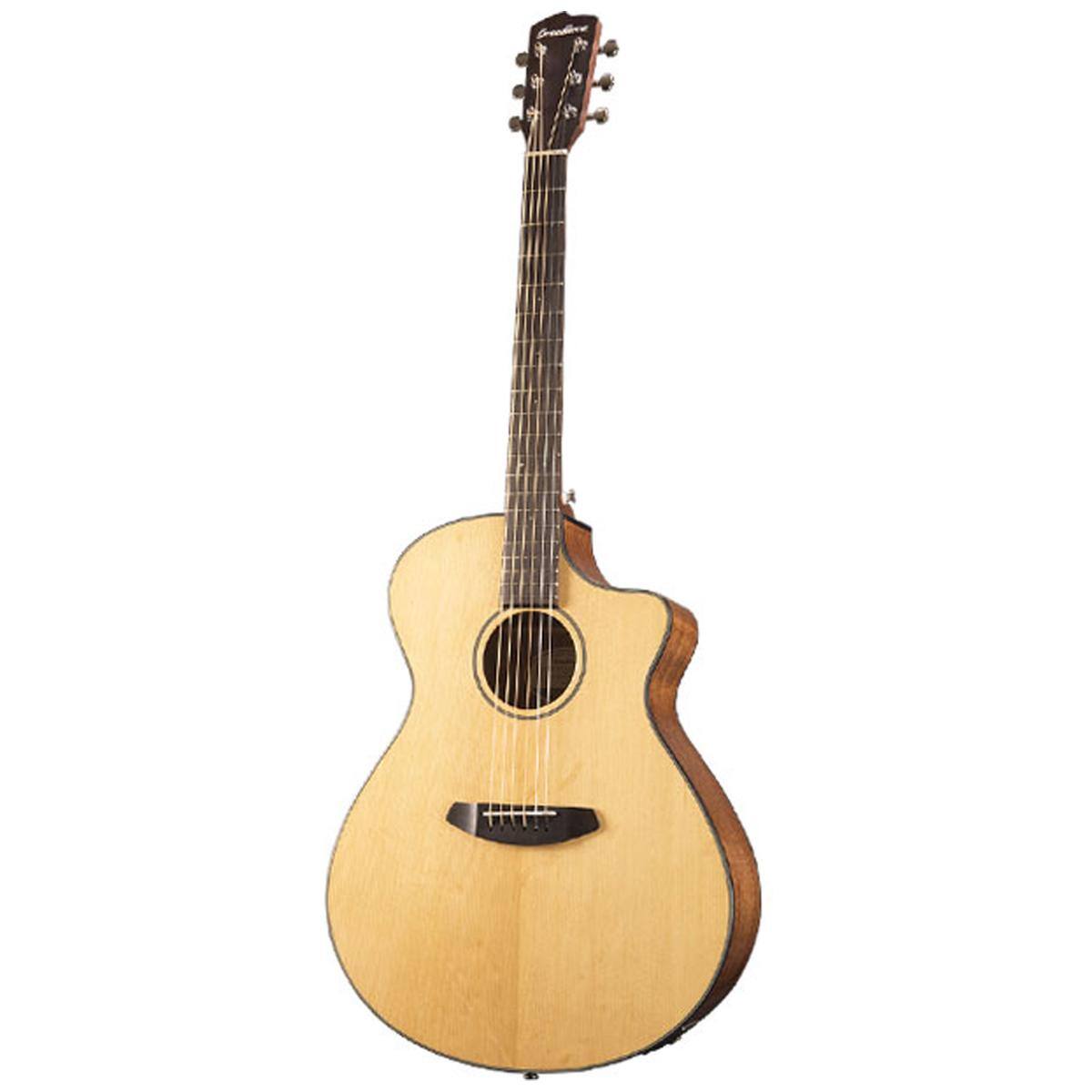 Alt View 2. Breedlove - Breedlove Discovery Concerto Sunburst CE Sitka    Spruce Acoustic-Electric Guitar, Mahogany.