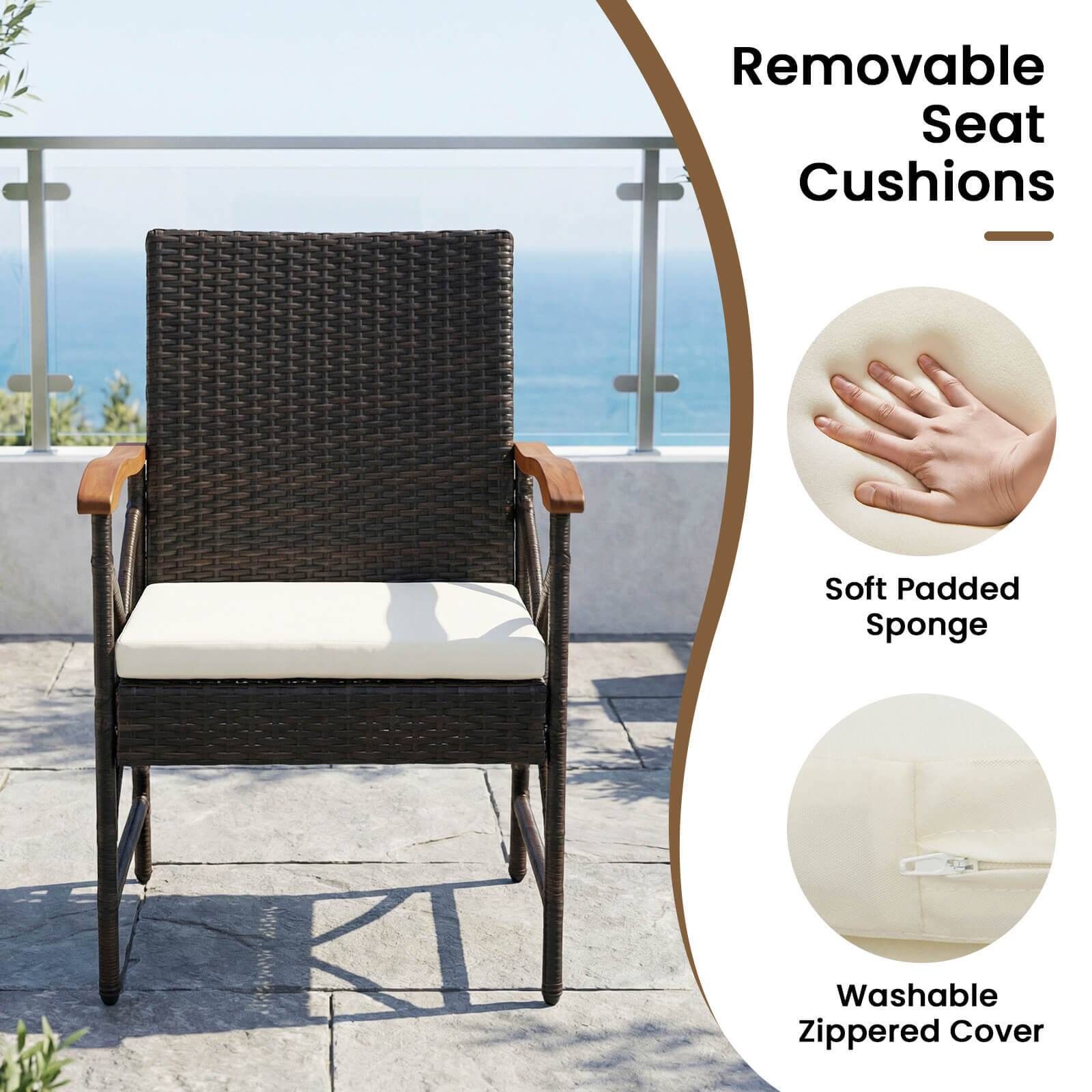 Removable Seat Cushions

- Soft Padded Sponge
- Washable Zippered Cover