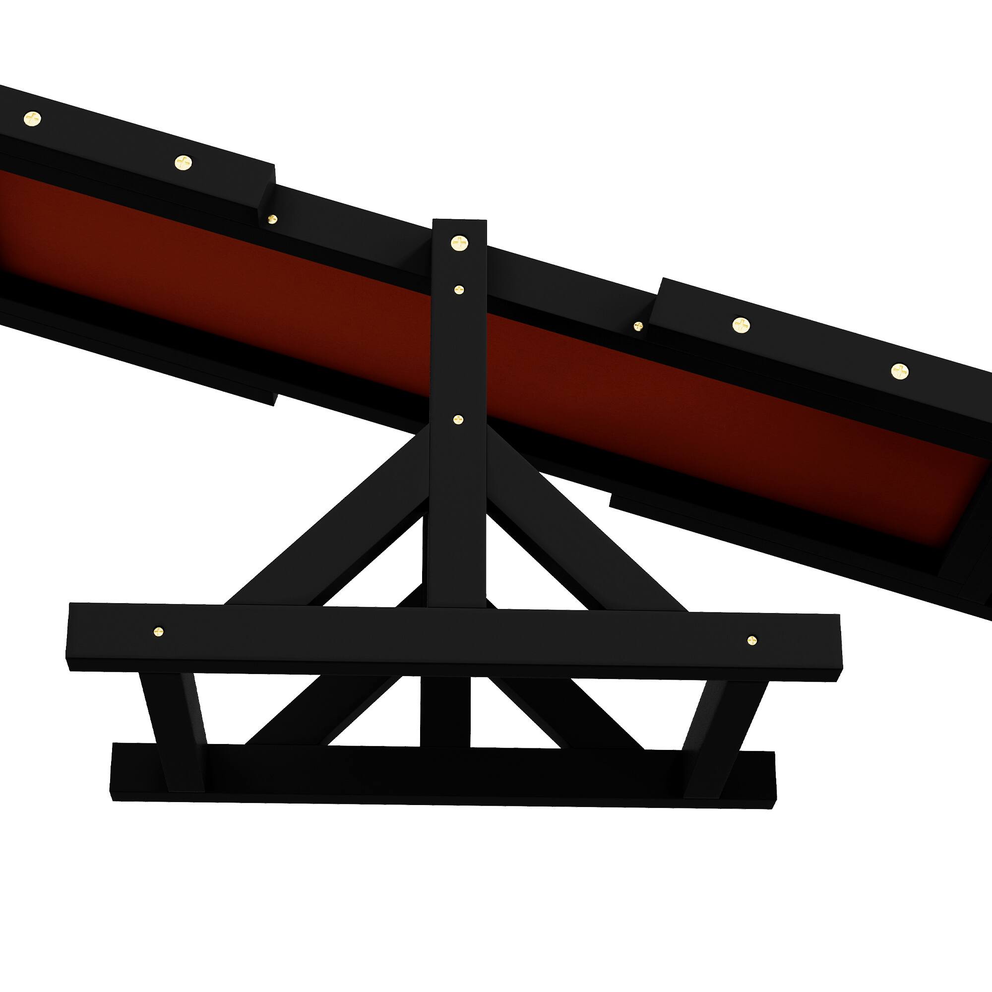 Alt View 1. APRILSOUL - Wooden Dog Agility Seesaw for Training and Exercise Platform Equipment Run Game Toy Weather Resistant Pet Supplies Black.